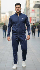 π Navy Blue Men's Tracksuit | Street Fit 2025