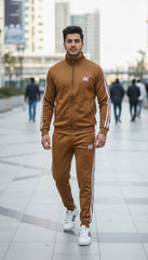 🔥 Caramel Brown Men's Tracksuit | Street Fit 2025