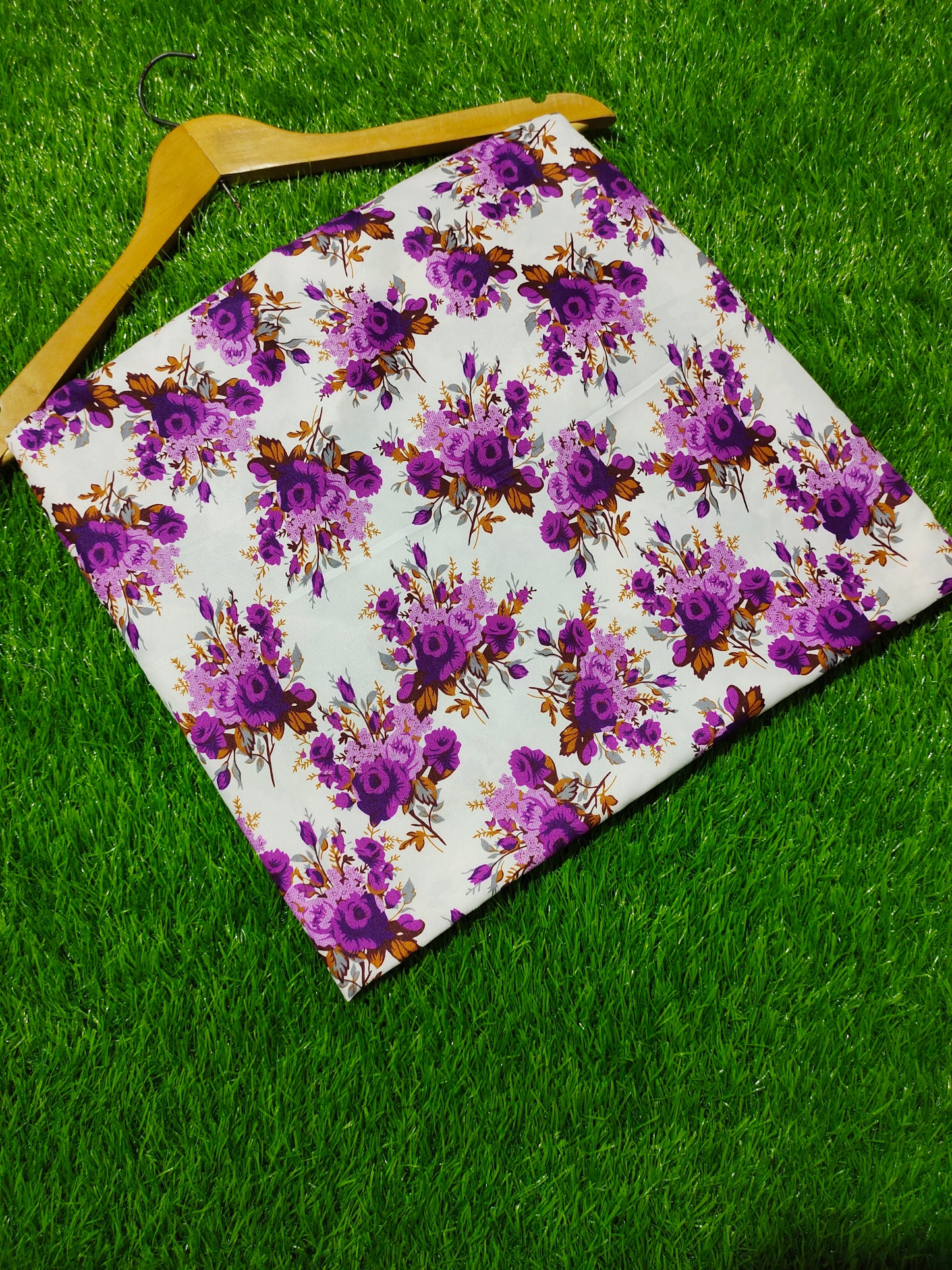 ๐๐ธ Elegant Purple Floral 2-Piece Suit | Unstiched Trendy Collection โญ