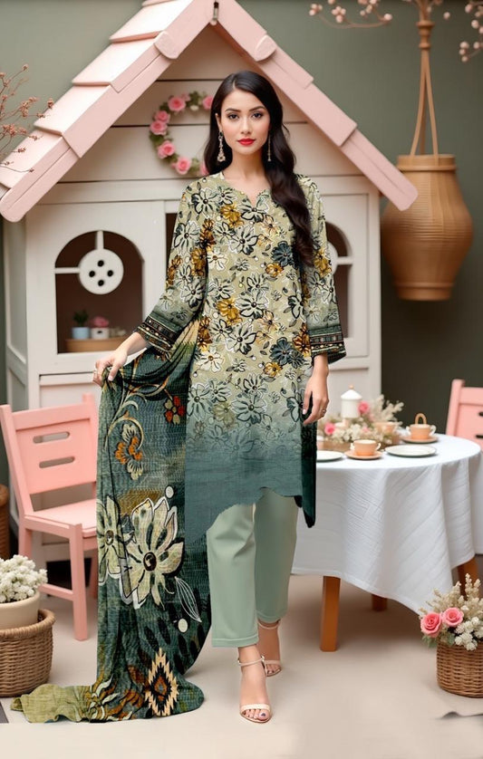 Winter Muse – 2-PC Viscose Unstitched Suit ✨