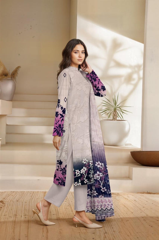 Winter Hues – 2-Piece Unstitched Viscose Suit 🌸