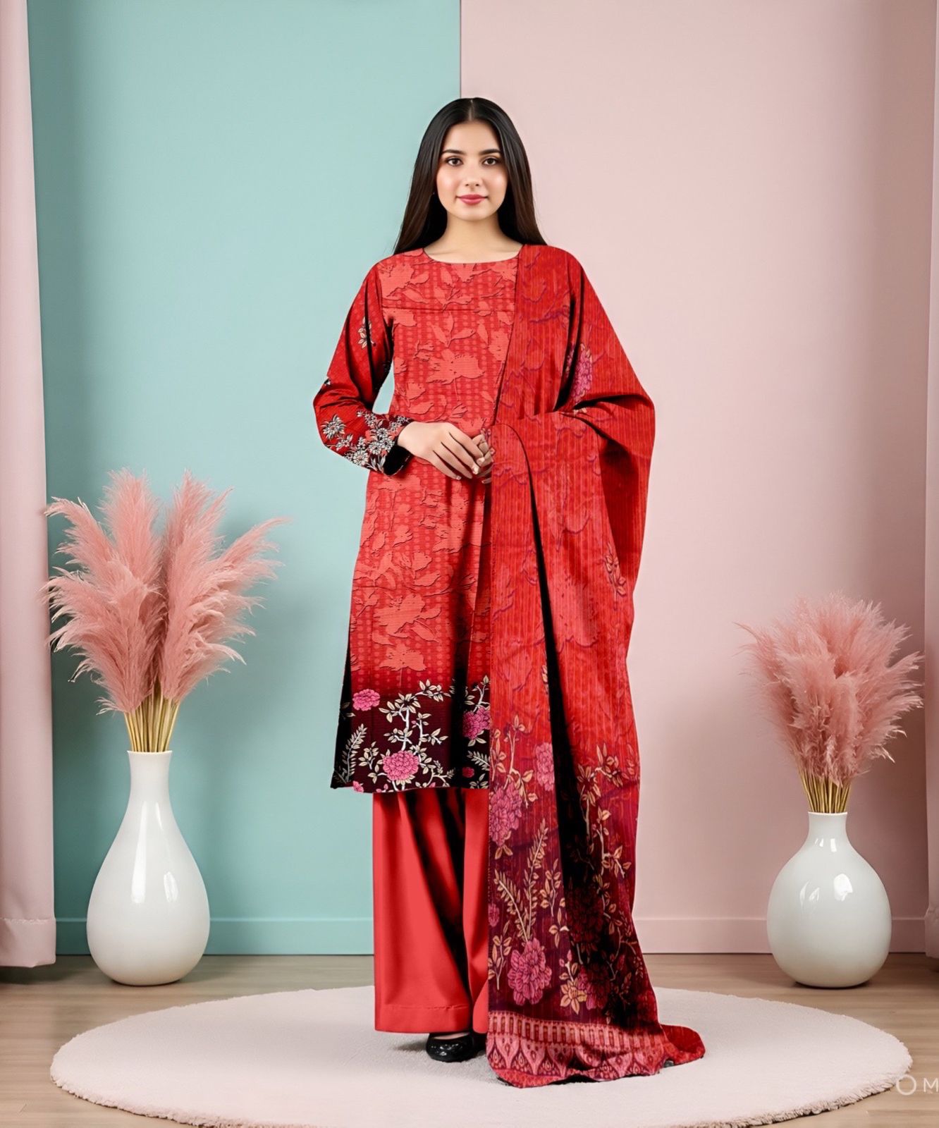 Winter Bloom – 2-Piece Viscose Suit 2025 💐