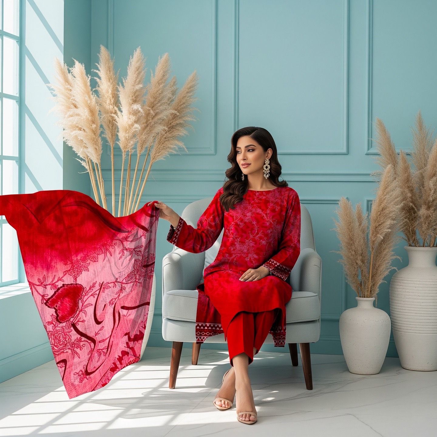 Libaas Lane Winter Edit – 2-Piece Viscose Suit 🌸