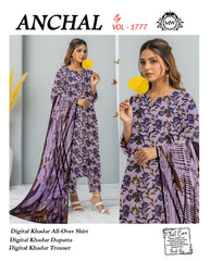 Winter Grace Khaddar 3-Piece Suit