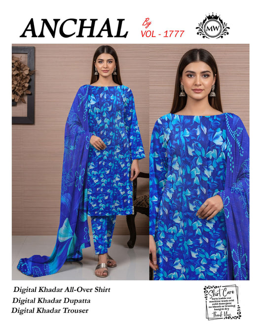 Classic Muse Khaddar 3-Piece Suit