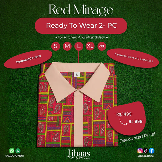 2-Piece Ready-to-Wear Suit – Premium Stitched Collection